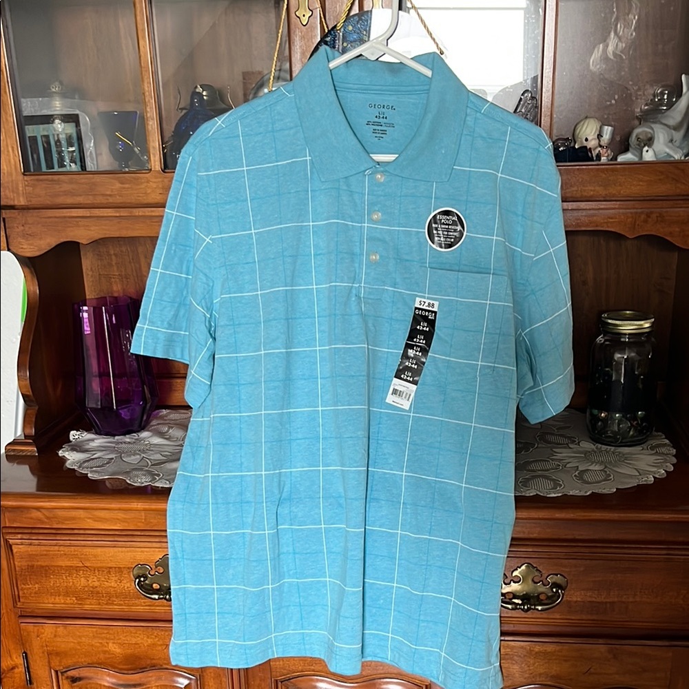 George Men's Blue Polo Shirt
